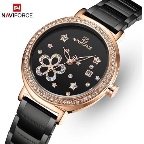Watches for Women NAVIFORCE Luxury Brand Fashion Ladies Watch Girls Dress Wristwatch Quartz Waterproof Clock relogio feminino
