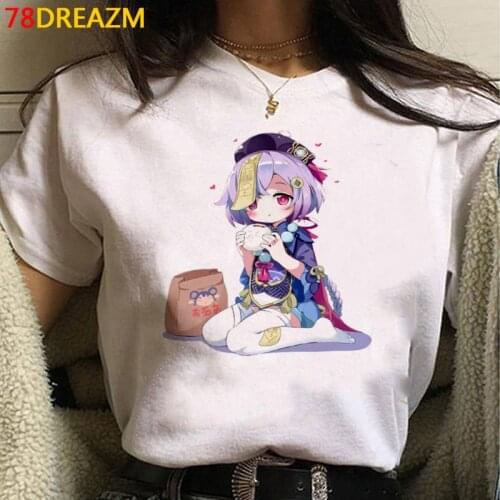 Genshin Impact tshirt t shirt female japanese grunge graphic tees women harajuku kawaii clothes harajuku plus size