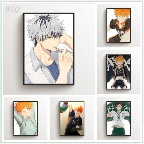 Haikyuu!! Kageyama Tobio X Hinata Shouyou Anime Posters Wall Poster Canvas Painting Wall Decor Wall Art Picture Home Decor
