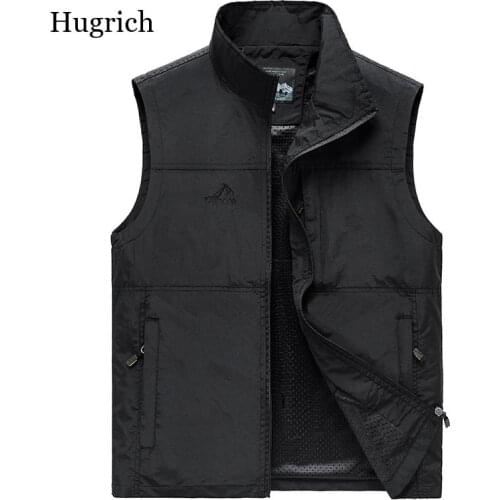 Hugrich Men's Vests With Pockets