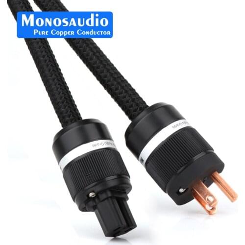 Monosaudio Tsunami Series P903 13AWG AC US Version Power Cable American Standard HiFi AC Supply Wire Audio Video Hifi Power Cord