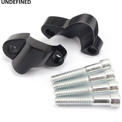 2" Handlebar Riser Spacer Kit Motorcycle CNC 1"Bar Heighten Block Extension for Harley Sportster 48 XL 1200X 1200XS 2010-2017