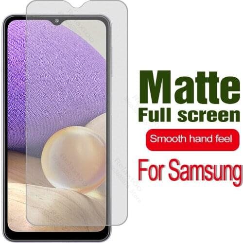 No Fingerprint Matte Tempered Glass For Samsung a32 5g a02 a02s a12 a 02s a51 a71 m21 m31 Screen Protector Frosted Glass Film