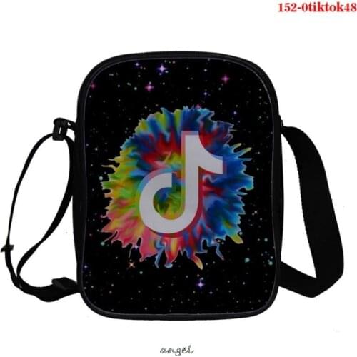 Tik Tok Printed Bag Mini Shoulder Bag Cartoon Tik Tok Baby Accessories Bag Girls Messenger Bag Birthday Gift