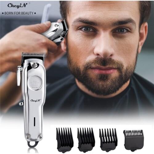 Mens Coldless Hair Trimmer Powerful Electric Hair Clippers Barber Rechargeable Beard Blade Razor Shaver Hair Cutting Machine