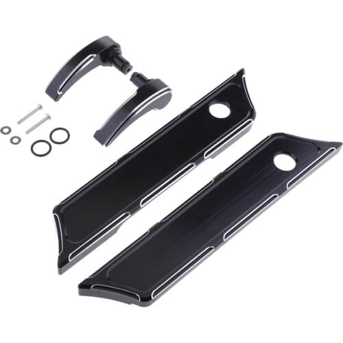 Saddlebag Latch Cover & CNC Lid Lifter For Electra Glide 2014-2018