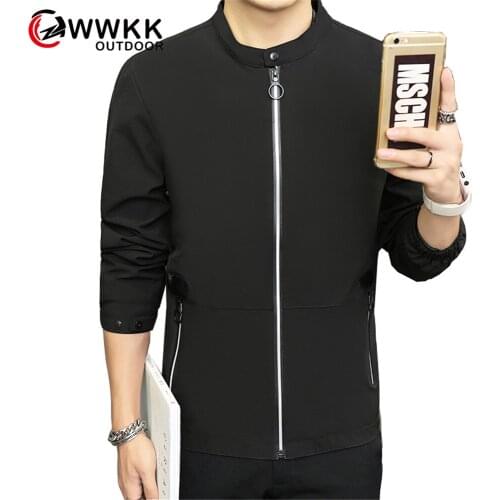 WWKK Men Breathable Windbreaker Mountaineering Jackets Sports Coat Male Hunting Hiking Jacket Light-Weight Waterproof Sportswear