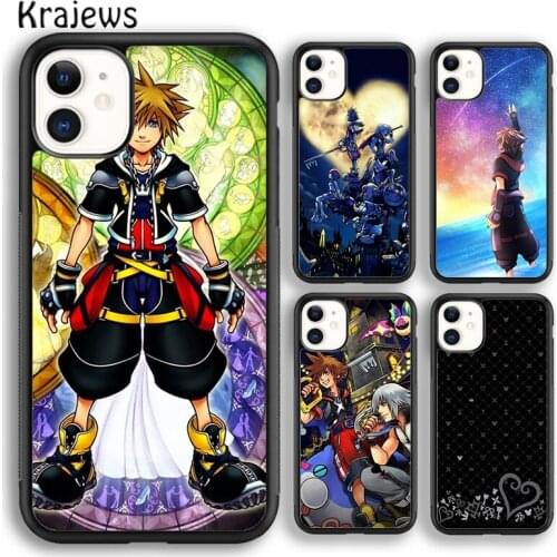 Krajews Anime Kingdom Hearts soft Phone Case Cover For iPhone 5s SE 2020 6s 7 8 plus X XS XR 11 12 mini pro max coque Shell