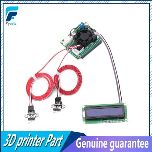 NanoDLP Shield V1.1 Expansion Board With DRV8825 Controled MOS + LCD1602 With I2C 1602 LCD Module Screen + 2pcs Switch Endstops