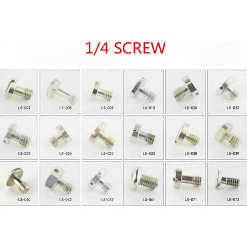 NEW Stainless Steel 1/4' Screw for DSLR Camera Tripod Quick Release Plate BR110802
