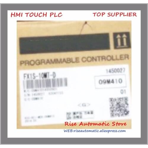 New Original Programmable Logic Controller FX1S-10MT FX1S-10MT-D PLC 24V DC Transistor Output Base Unit
