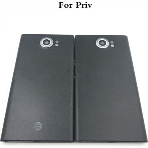 Original New Battery Cover For Blackberry Priv Rear Housing Back Case With Side Buttons+Camera Lens Priv Replacement Part