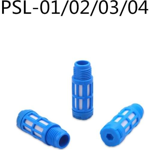 Pneumatic Fittings Plastic Muffler for Solenoid Value PSL-01-02-03-04-06