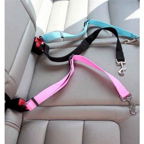 8 Colors Pet Products Universal Practical Cat Dog Safety Adjustable Car Seat Belt Harness Leash Puppy Travel Clip Strap Leads