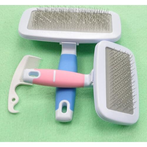 Pet Dog Hair Removal Needle Combs Fur Cleaning Brush Grooming Large Size Combs Tool Candy Color Non-slip Pets Supplier Original