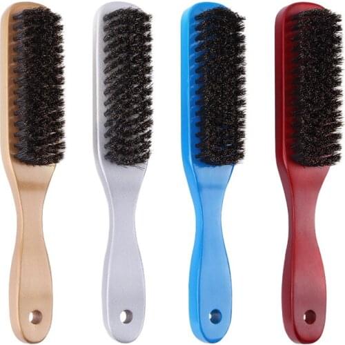 Wood Handle Hair Brush Hard Boar Bristle Combs For Men Women Hairdressing Hair Baby Styling Beard Comb Brush