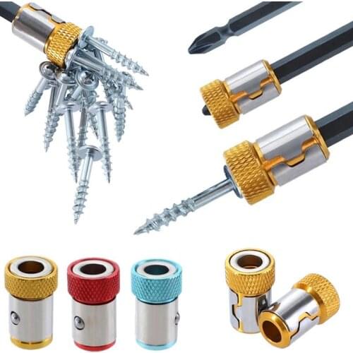 Universal Magnetic Ring 1/4” Metal Screwdriver Bit Magnetic Ring For 6.35mm Shank Anti-Corrosion Drill Bit Magnet Hand Tools