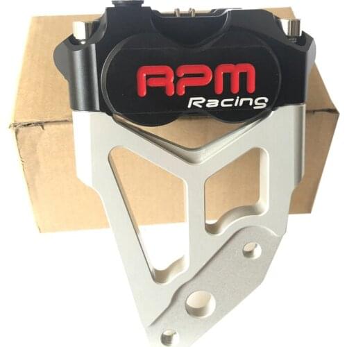 Universal Motorcycle 82mm Brake Caliper With Bracket support adapter For Fastace Front Shock Absorber 200mm 220mm Disc Scooter