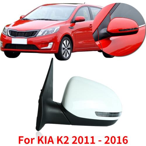 CAPQX 5wire / 5pin Outside Rearview Mirror assembly For KIA K2 2011 2012 2013 2014 2015 2016