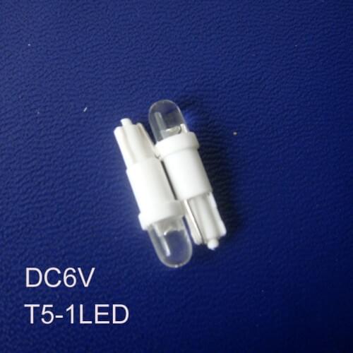 High quality DC6V 6.3V T5 led Dashboard Warning Indicator,led Instrument light w3w wedge Led Pilot Lamp free shipping 500pcs/lot