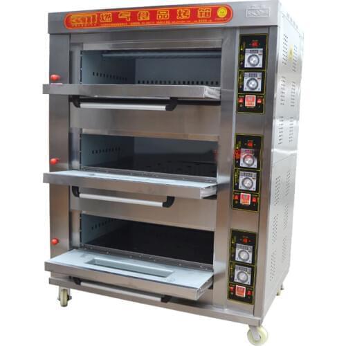 1 Layer 1 Pan 2 4 3 6tray 9trays pans Commercial Gas Baking Oven Good Quality 400*600mm
