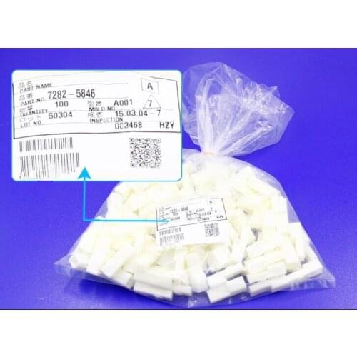 100pcs/lot 2 Pin/Way Auto Harness Connector Plug Without Terminal 7282-5846