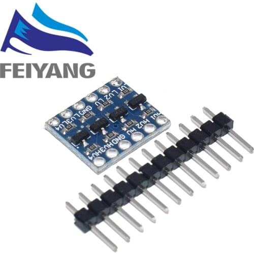 100pcs/lot 5V-3V IIC UART SPI Four 4 Channel Level Converter Module