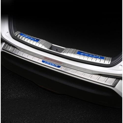 Car accessories For Toyota IZOA 2018 Stainless Steel Rear Trunk Boot Bumper Guard Plate Protector Molding Trim