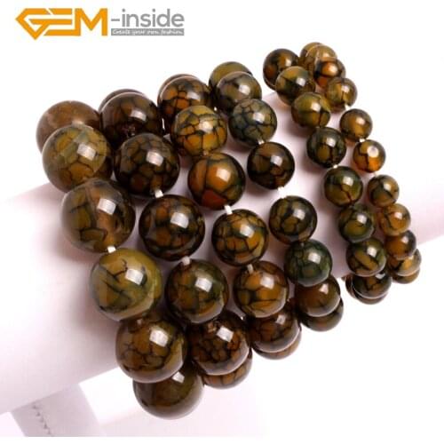 8mm-18mm Yellow Crackle Agates Bracelet Agates Bracelet DIY Jewelry Bracelet One Of The Seven Treasures Of Buddhism Gift