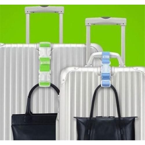 Luggage Suitcase Bags Hang Buckle Portable Travel Hanging Belt Anti-Lost Clip Add-A-Bag Strap