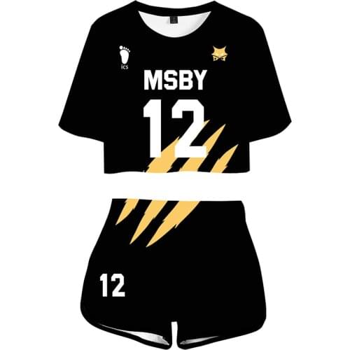 Haikyuu Two Piece Set Cosplay Costume Hinata Shouyou Msby 21 Schweiden Adlers Uniform Club Women Volleyball Anime 2020 Adult 3D