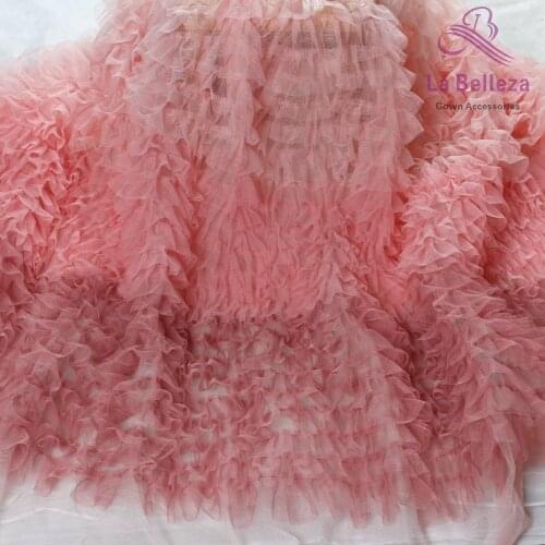 La Belleza 5 yards Fashion Gradient mesh 3D lace fabric 115 cm width