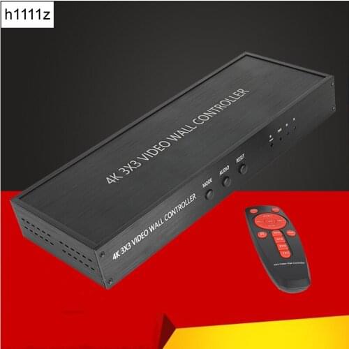4K 3x3 Video Wall Controller Screen Stitching Processor Splicer 3x2 2x2 3x1 1x4 2x3 4x2 2x4 9 HDMI-compatible Monitor Display