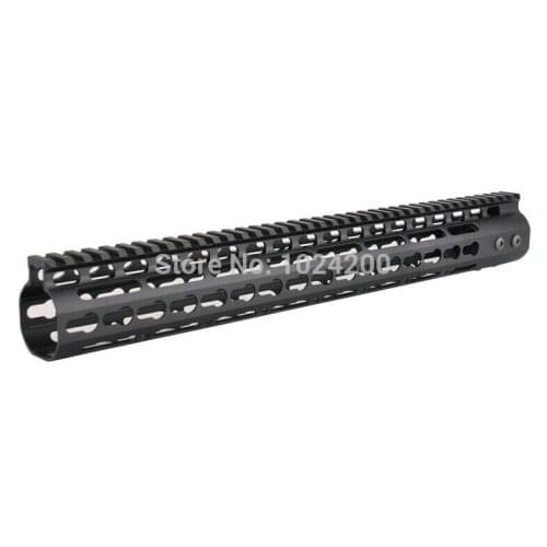 NEW Float NSR 15 Inch Handguard One-piece Top Rail System KeyMod High Quality Lightest FDE For AR-15 M4 M16 - Free shipping