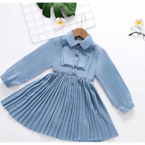 Jargazol Autumn Kids Dresses for Girls Fashion Little Girls Long Sleeve Princess Dress Children Chiffon Costume Vestidos