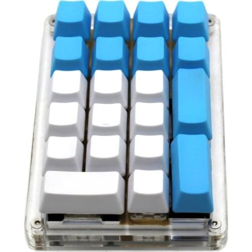 OEM Profile 21 Key Top Printed Side Printed Blank Thick PBT ABS Keycaps For Mechanical Keyboard Numpad MX Switches (Only Keycap)