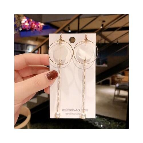 Clip on Earrings Without Pierceds Women Retro Style Super Fairy Earrings Simple Long Earrings Autumn Winter Temperament Earrings