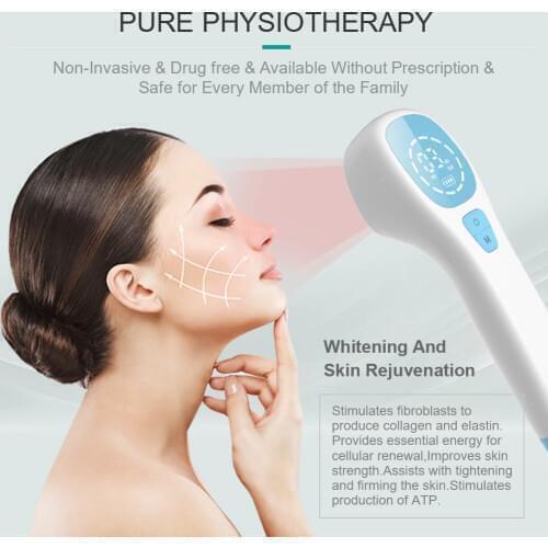 Blue&Red Light Device (Portable), Near IR LED Light Therapy for Skin Care,Muscle Pain & Pain Relief, Improve Blood Circulation