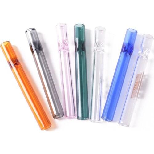 Glass Cigarette Holder Tube For Tobacco Cigarettes Smoking Smoke Filter Pipes Mouthpiece Hookah gadgets for men weed storage