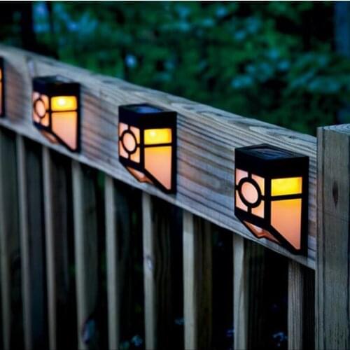 Outdoor Lighting Decoration Battery Powered 2LEDs Solar Lamp Garden Light Solar Wall Lamps Generators Courtyard Street Lights