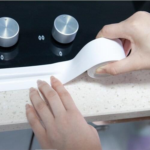 For Bathroom Kitchen 3.2m Shower Sink Bath Sealing Strip Tape Caulk Strip Self Adhesive Waterproof Wall Sticker Sink Edge Tape