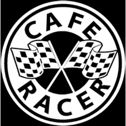 SZWL Creative Car Sticker Cafe Racer Decal Auto Moto Stickers Waterproof Sunscreen Accessories Vinyl for Jdm BMW AUDI,13cm*13cm