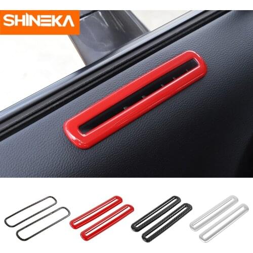 Interior Mouldings For Dodge Challenger Side Door Air Vent Cover Tirm Air Outlet Decoration Sticker For Dodge Challenger 2015