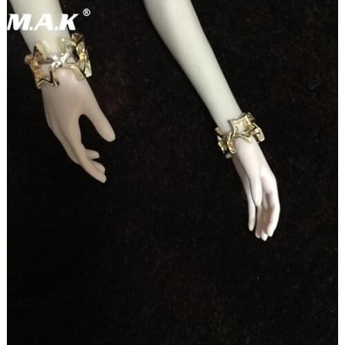 1/6 Scale Female Figure Scene Accessories Model Star Bracelet Wrist Golde/Silver Color Model for 12'' Action Figure Body