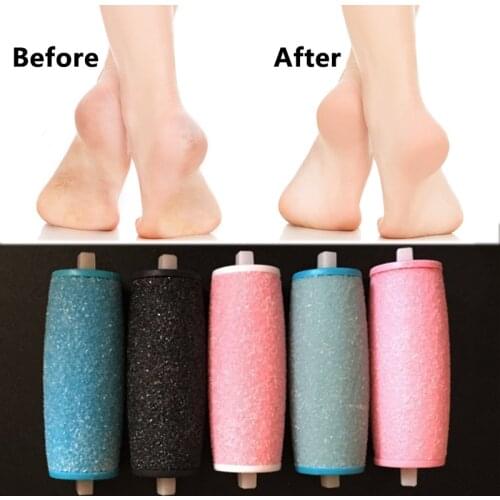 Hot 1PC/2PC profession Spare Roller Scrub Refills Replacement Rollers Hard Skin Remover Feet Clean Foot Care Tool