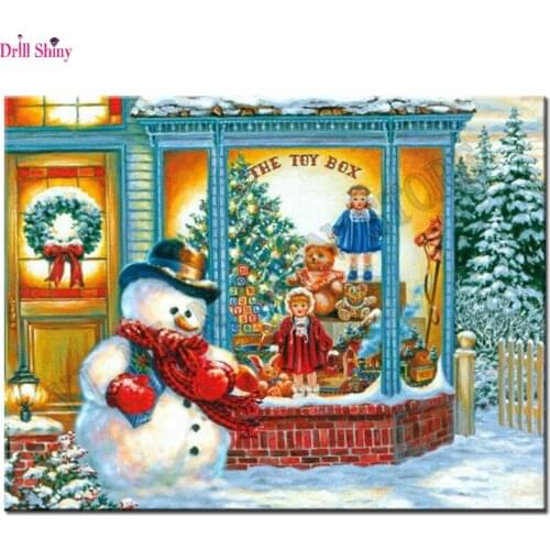 Diamond Embroidery Santa Christmas Tree DIY Diamond Painting Cross Stitch Picture Rhinestones Full Square Diamond Mosaic decor