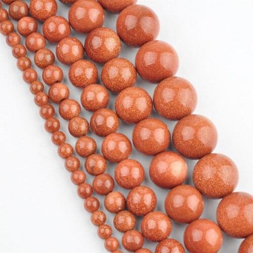 4 6 8 10 12mm Wholesale Natural Jinsha Stone Space Loose Beads Jewelry Making For Necklace Bracelet Hot Sale DIY New