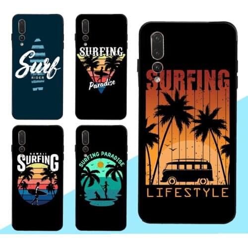 Surfing Hawaii Paradise Case for Huawei Honor 9X 8X 10i 9 10 20 Lite 7C 7A Pro 8A 8C 8S Y6 Y7 Y9 2019 Nova 5T