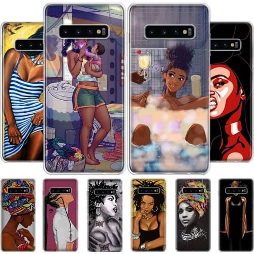 Black girl Baby Women Mom Phone Case For Samsung Galaxy A51 A50 A71 A70 A40 A30 A20E A10S A01 A21 A41 A6 A7 A8 A9 Plus Cover