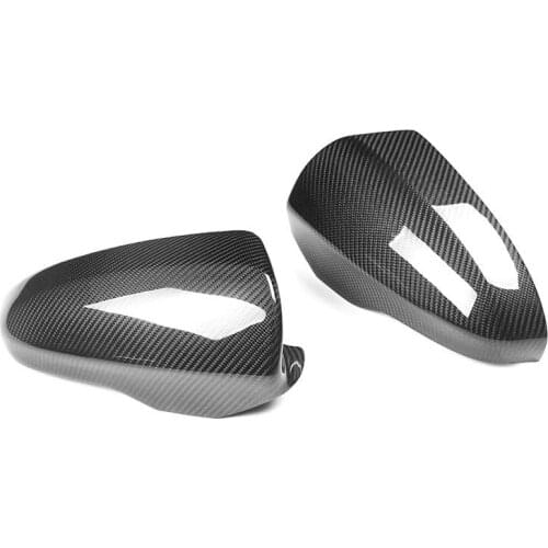 Real Carbon Fiber Side Rearview Mirror Cover Trim Fit For BMW M6 F12 2012-2016